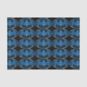 Blue Smoke Bat Symbol Tissuepapier (Voorkant)