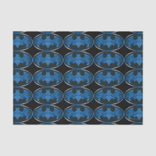Blue Smoke Bat Symbol Tissuepapier