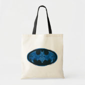 Blue Smoke Bat Symbol Tote Bag (Voorkant)