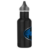 Blue Smoke Bat Symbol Waterfles (Links)