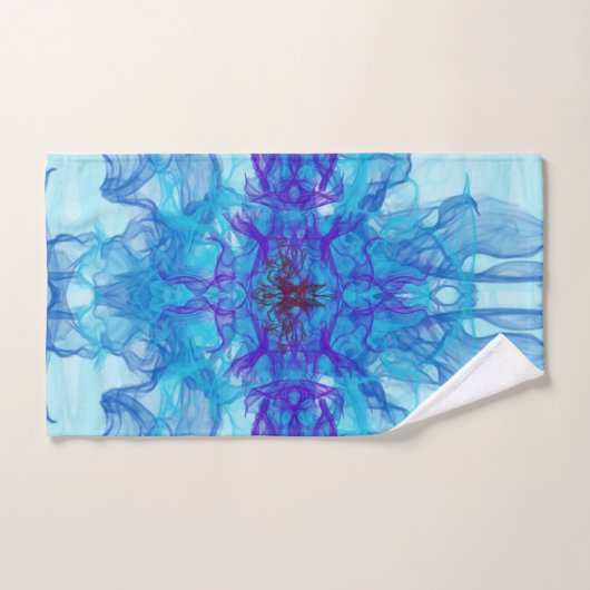BLUE SMOKE - Fractal Art - Bad Handdoek (Handdoek)