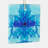 BLUE SMOKE - Fractal Art - Keramisch Ornament (Rechts)
