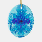 BLUE SMOKE - Fractal Art - Keramisch Ornament (Rechts)