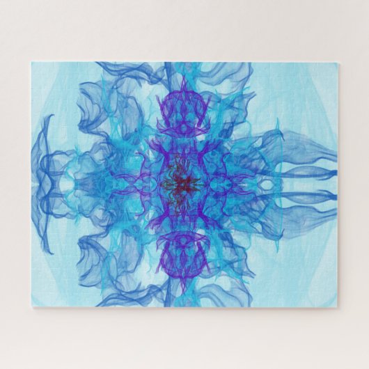 BLUE SMOKE - Fractal Art - Legpuzzel (Horizontaal)