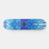 BLUE SMOKE - Fractal Art - Persoonlijk Skateboard (Horizontaal)