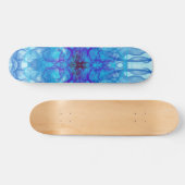 BLUE SMOKE - Fractal Art - Persoonlijk Skateboard (Horizontaal)