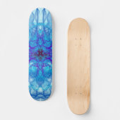 BLUE SMOKE - Fractal Art - Persoonlijk Skateboard (Voorkant)