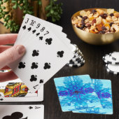 BLUE SMOKE - Fractal Art - Pokerkaarten (Insitu)