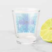 BLUE SMOKE - Fractal Art - Shot Glas (Achterkant)