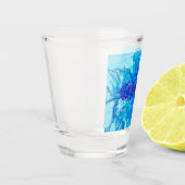 BLUE SMOKE - Fractal Art - Shot Glas (Links)