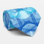 BLUE SMOKE - Fractal Art - Stropdas (Opgerold)