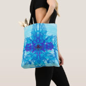 BLUE SMOKE - Fractal Art - Tote Bag (Dichtbij)