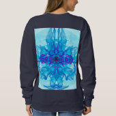 BLUE SMOKE - Fractal Art - Trui (Achterkant)