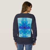 BLUE SMOKE - Fractal Art - Trui (Achterkant volledig)