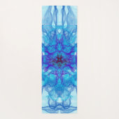 BLUE SMOKE - Fractal Art - Yogamat (Achterkant)
