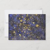 Blue Smoke Pattern & Balloons Pensioen Bedankt Notitiekaartje (Achterkant)