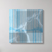 Blue Smoke & Stripes Canvas Art (Voorkant)