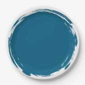 Blue Smudge Plate Papieren Bordje (Voorkant)