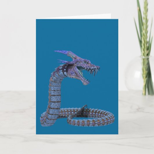 Blue Snake Dragon Kaart (Voorkant)