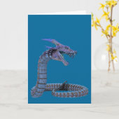 Blue Snake Dragon Kaart (Gele Bloem)
