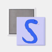 Blue Snake magnet (Voorkant / Achterkant)