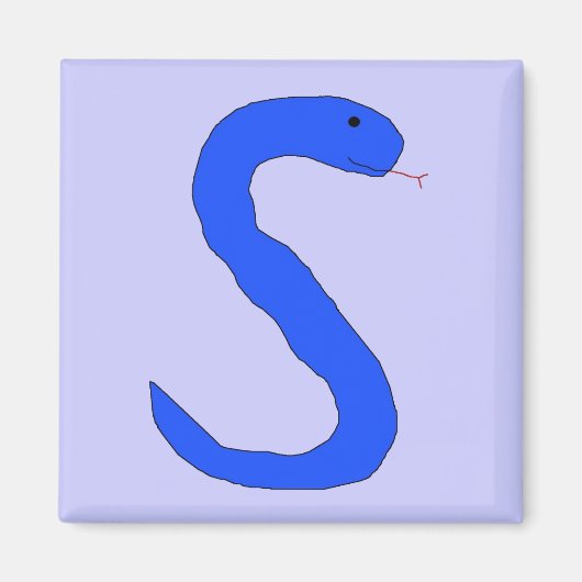 Blue Snake magnet (Voorkant)