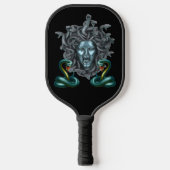 Blue Snake Medusa Gorgon Pickleball Paddle (Voorkant)