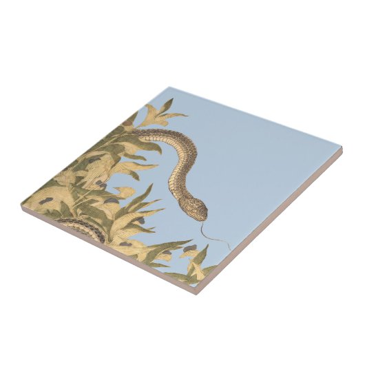 Blue Snake  Tegeltje (Zijkant)