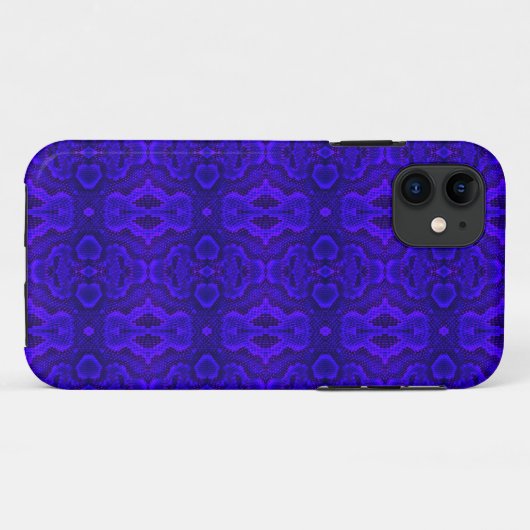 Blue Snake Texture Phone Case (Achterkant (horizontaal))