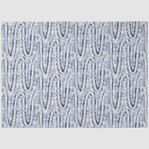 Blue Snake Tie Dye Traditionele patroonstijl Tissuepapier