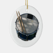 Blue Snare Drum Drumsticks en Muffler Keramisch Ornament (Rechts)