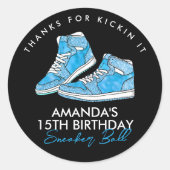 Blue Sneaker Ball Sticker (Voorkant)