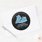 Blue Sneaker Ball Sticker (Envelop)