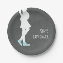 Blue Sneakers Baby Bump Baby shower