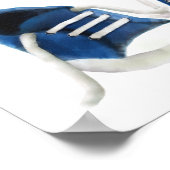 Blue Sneakers Baby shower Welcome Sign Poster (Hoek)