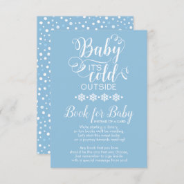 Blue Sneeuwvlokken Bring A Book for Baby Kaart