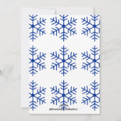 Blue Snow Dancer Holiday Card B Feestdagenkaart (Achterkant)