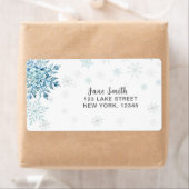 BLUE SNOW IN LOVE VRIJGEZELLENFEEST ETIKET (Insitu)