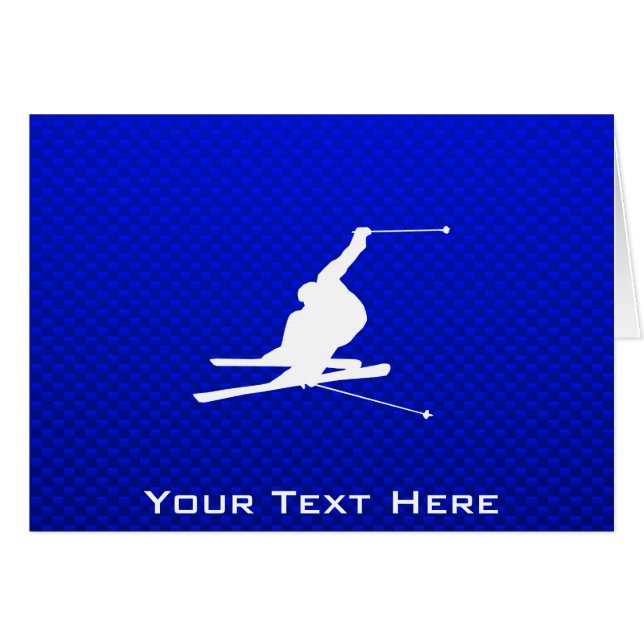 Blue Snow Skiing (Voorkant Horizontaal)