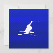 Blue Snow Skiing Kaart (Achterkant)