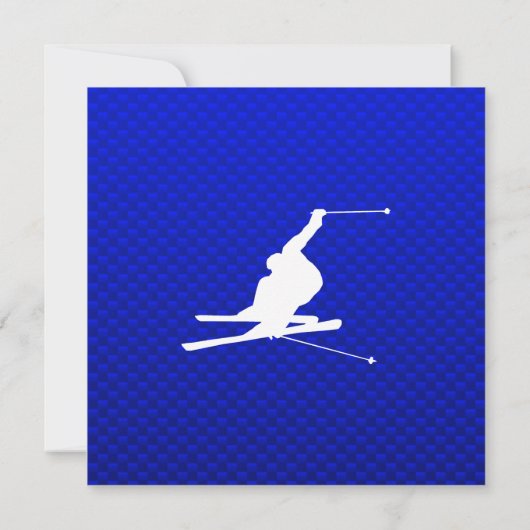 Blue Snow Skiing Kaart (Achterkant)