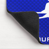 Blue Snow Skiing Muismat (Hoek)