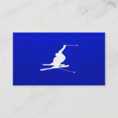 Blue Snow Skiing Visitekaartje (Achterkant)