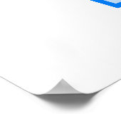 Blue Snowboard Logo Poster (Hoek)