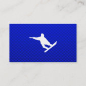 Blue Snowboarding Visitekaartje (Achterkant)