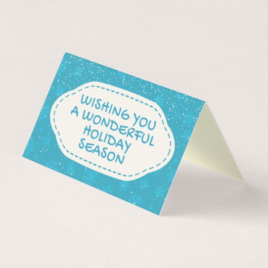 Blue Snowflake 25 Pack feestkaarten Kaart (Voorkant)