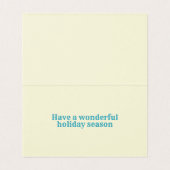 Blue Snowflake 25 Pack feestkaarten Kaart (Binnenkant ongevouwen)