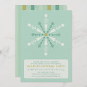 Blue Snowflake Annual Holiday Party (uitnodiging t Kaart (Voorkant / Achterkant)