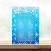 Blue Snowflake Baby Baby shower Kaart