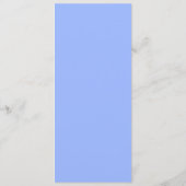 Blue Snowflake Baby shower Food Menu (Achterkant)